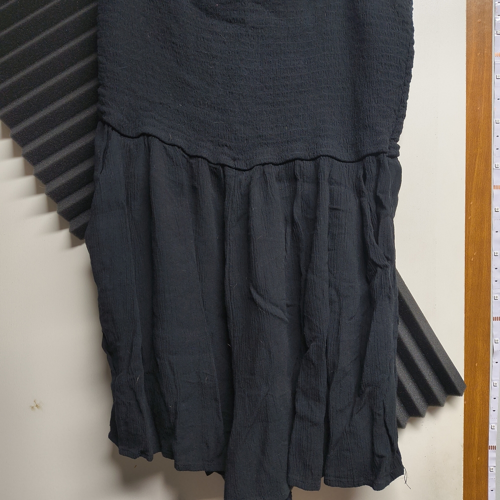 Wild Fable Black Smocked Bubble Jumpsuit